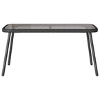 Gartensofa-set mit Kissen 2 pcs Schwarz Poly-Rattan