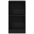 Bücherregal Schwarz Eichen-Optik 40x24x76 cm Holzwerkstoff