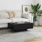 Couchtisch Schwarz Eichen-Optik 85 x 55 x 31 cm