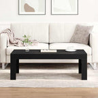 Couchtisch Schwarz Eichen-Optik 102 x 50 x 35 cm Holzwerkstoff