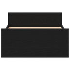 Bettgestell ohne Matratze Schwarz Eichen-Optik 90x190 cm