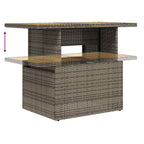 6-tlg. Garten-Sofagarnitur mit Kissen Schwarz Poly Rattan