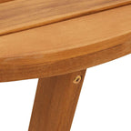 Garten-Esstisch Oval 150x90x75 cm Massivholz Akazie