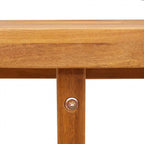 Garten-Esstisch Oval 150x90x75 cm Massivholz Akazie