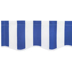 Markisenersatzstoff Blau und Weiß 4 x 2 m Polyester
