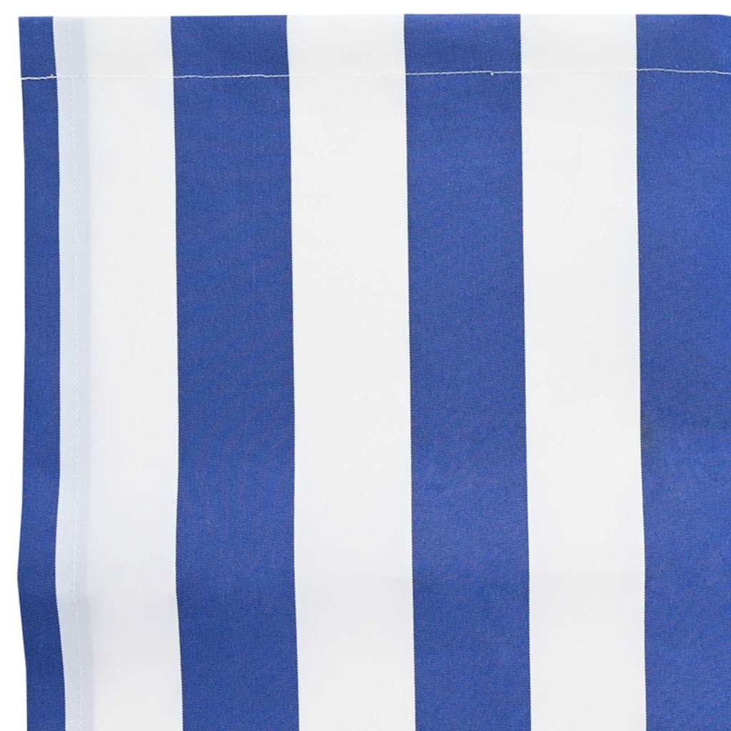 Markisenersatzstoff Blau und Weiß 4 x 2 m Polyester