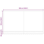 Markisenersatzstoff Blau und Weiß 4 x 2 m Polyester