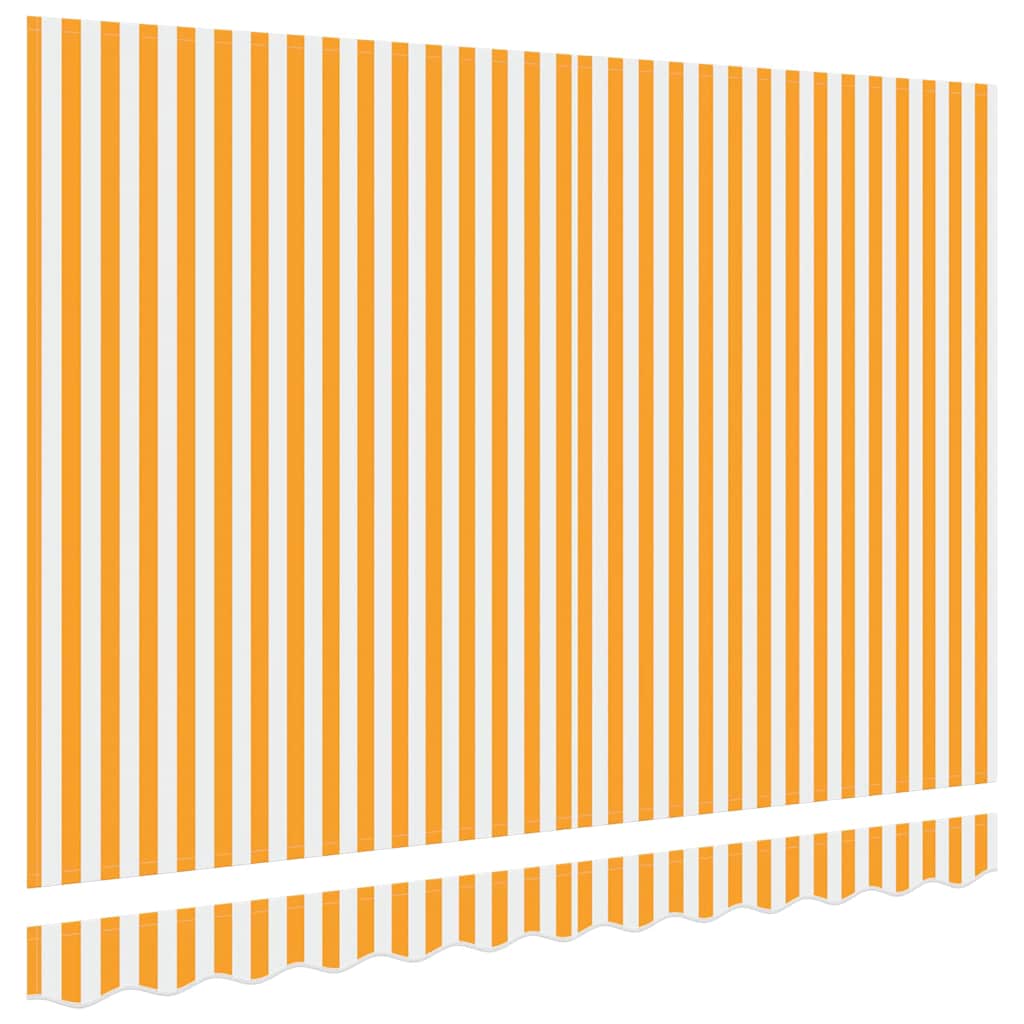 Markisenersatzstoff Gelb und Weiß 2,5 x 2 m Polyester