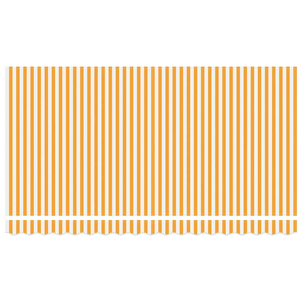 Markisenersatzstoff Gelb und Weiß 4 x 2 m Polyester