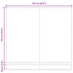 Markisenersatzstoff Anthrazit 2,5 x 2 m Polyester