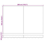Markisenersatzstoff Anthrazit 3 x 2 m Polyester