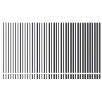 Markisenersatzstoff Anthrazit und Weiß 4 x 2 m Polyester