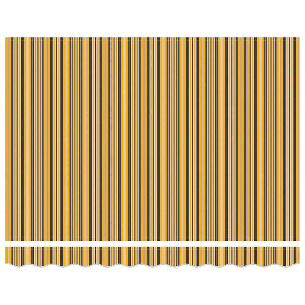 Markisenersatzstoff Orange und Schwarz 3,5 x 2 m Polyester