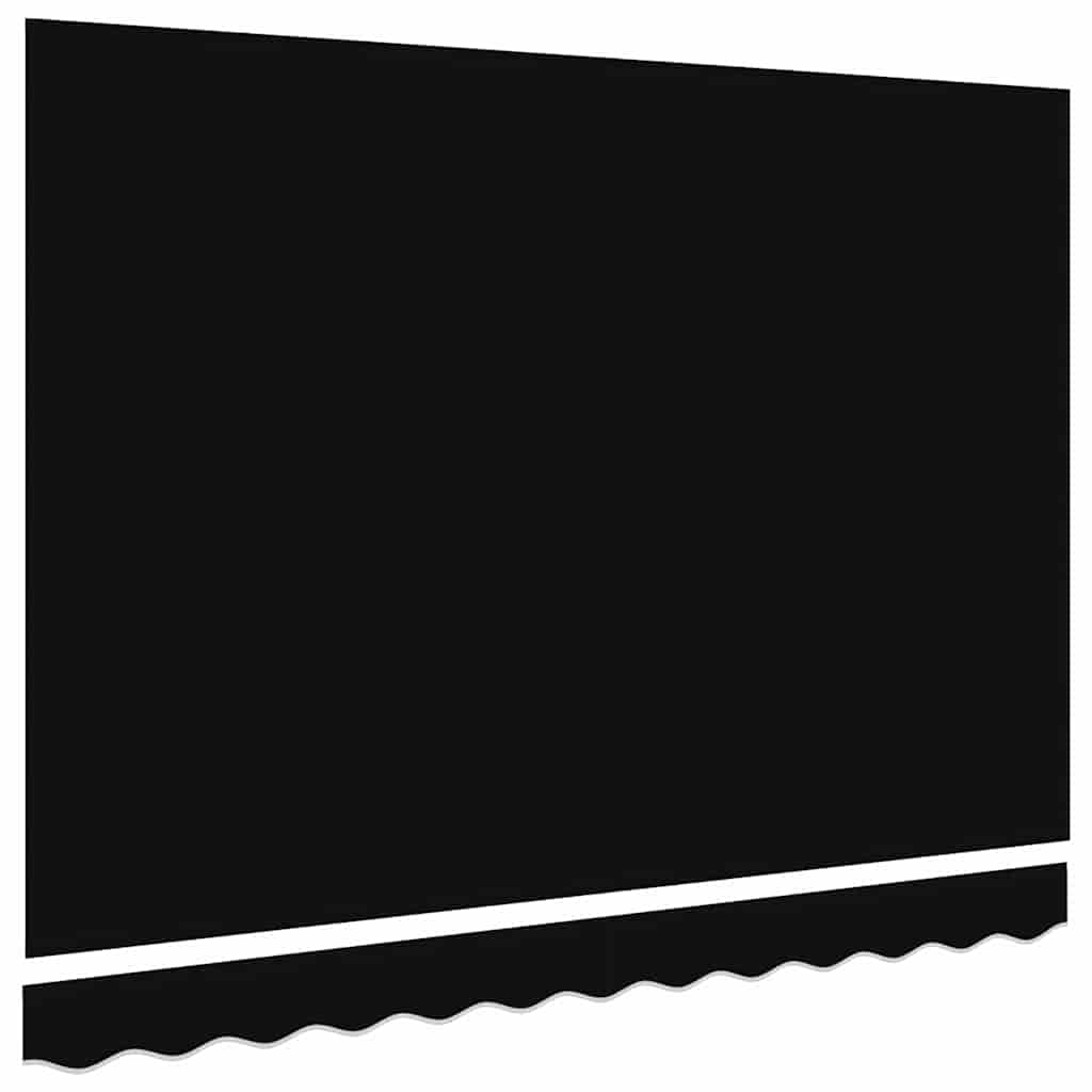 Markisenersatzstoff Schwarz 3,5 x 2,5 m Polyester