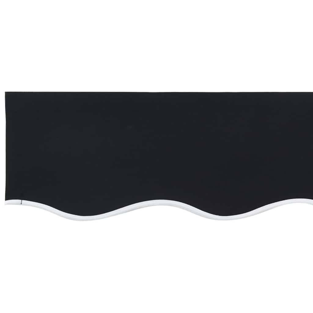 Markisenersatzstoff Schwarz 4 x 3 m Polyester