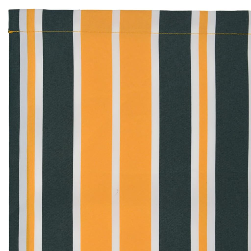 Markisenersatzstoff Grün und Gelb 5 x 3,5 m Polyester