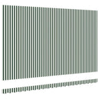 Markisenersatzstoff Grün und Weiß 5 x 3,5 m Polyester
