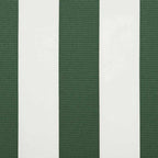 Markisenersatzstoff Grün und Weiß 5 x 3,5 m Polyester