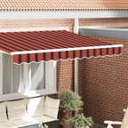 Markisenschürzen-Ersatz Orange / Schwarz / Gelb 3 m Polyester
