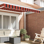 Markisenschürzen-Ersatz Orange / Schwarz / Gelb 3 m Polyester