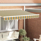 Markisenschürzen-Ersatz Grün und Gelb 2,5 m Polyester