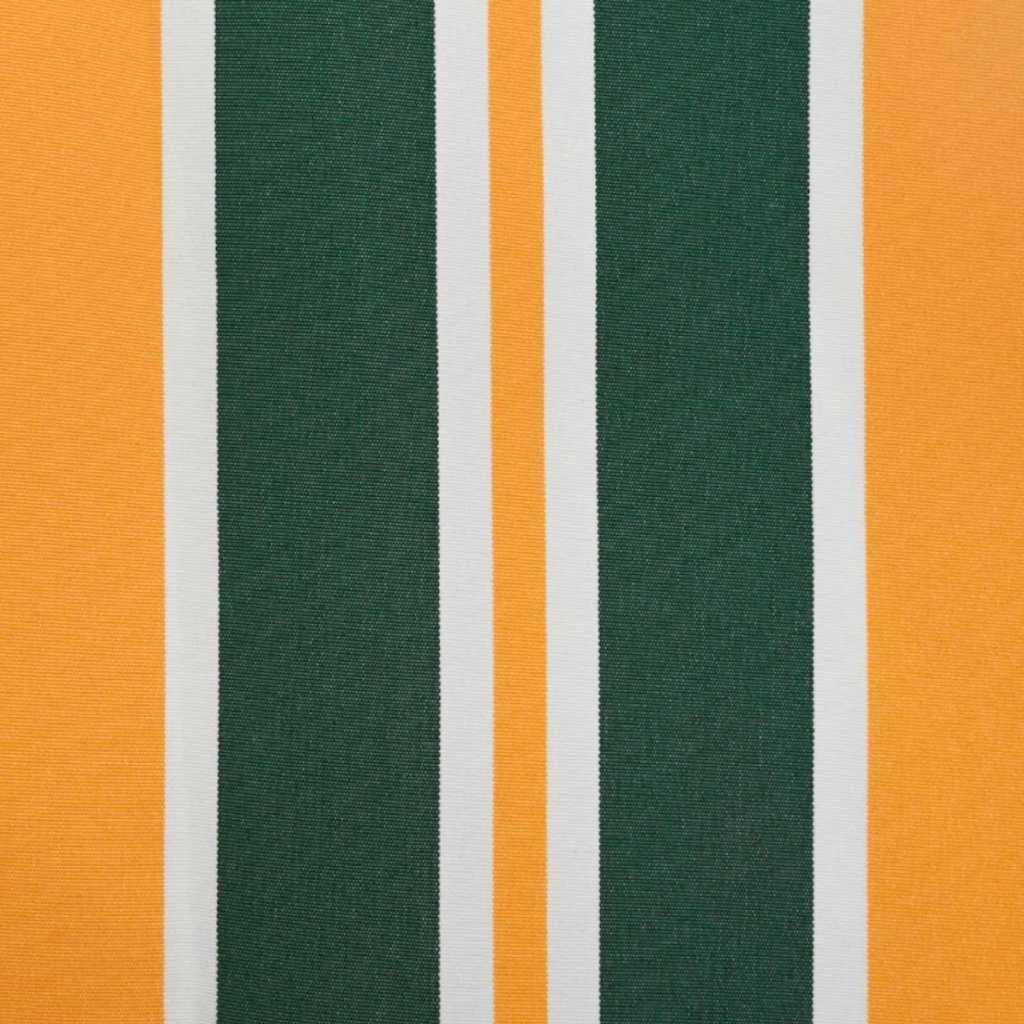 Markisenschürzen-Ersatz Grün und Gelb 3,5 m Polyester
