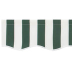 Markisenschürzen-Ersatz Grün und Weiß 2,5 m Polyester