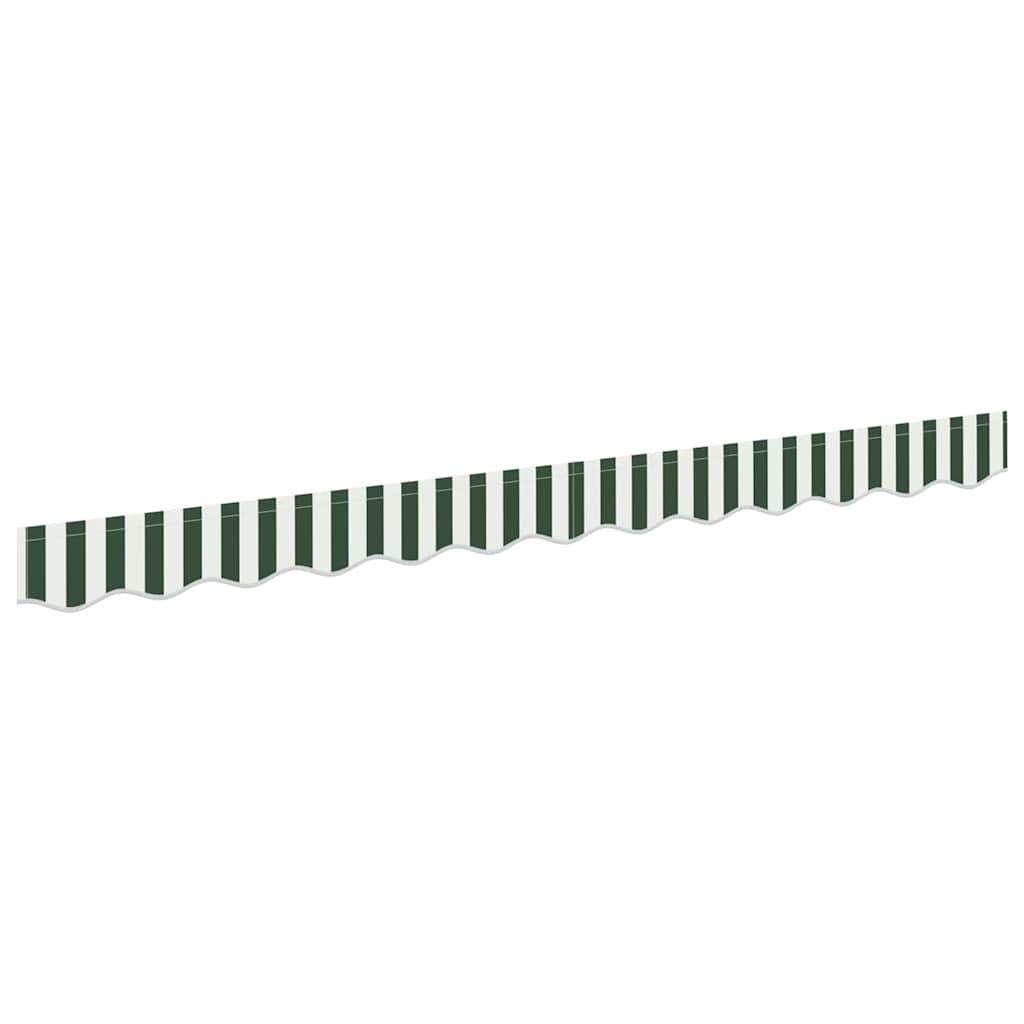 Markisenschürzen-Ersatz Grün und Weiß 2,5 m Polyester