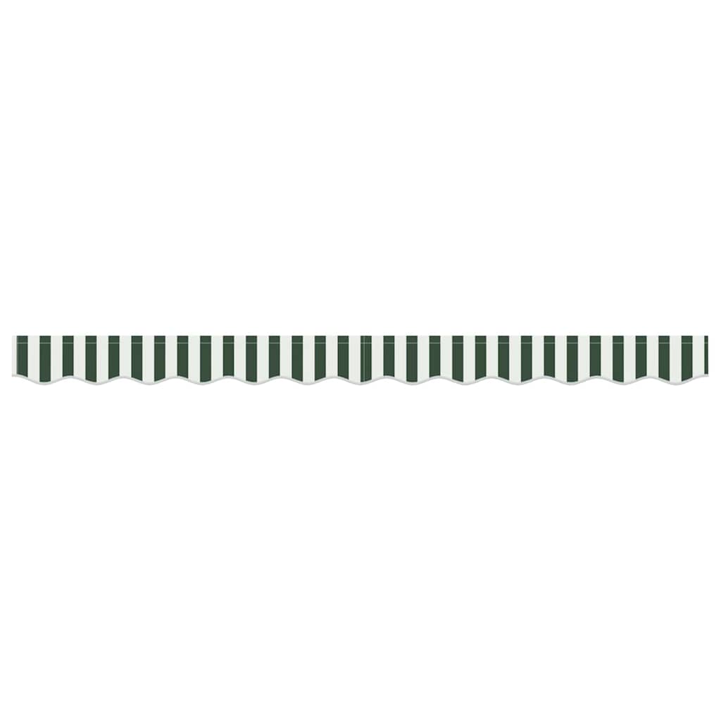 Markisenschürzen-Ersatz Grün und Weiß 2,5 m Polyester