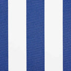 Markisenersatzstoff Blau und Weiß 1000 x 160 cm Polyester