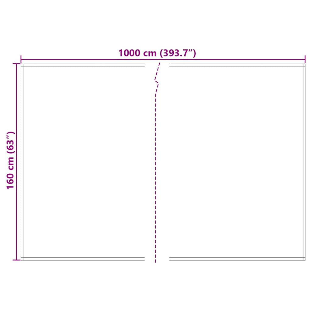 Markisenersatzstoff Anthrazit 1000 x 160 cm Polyester