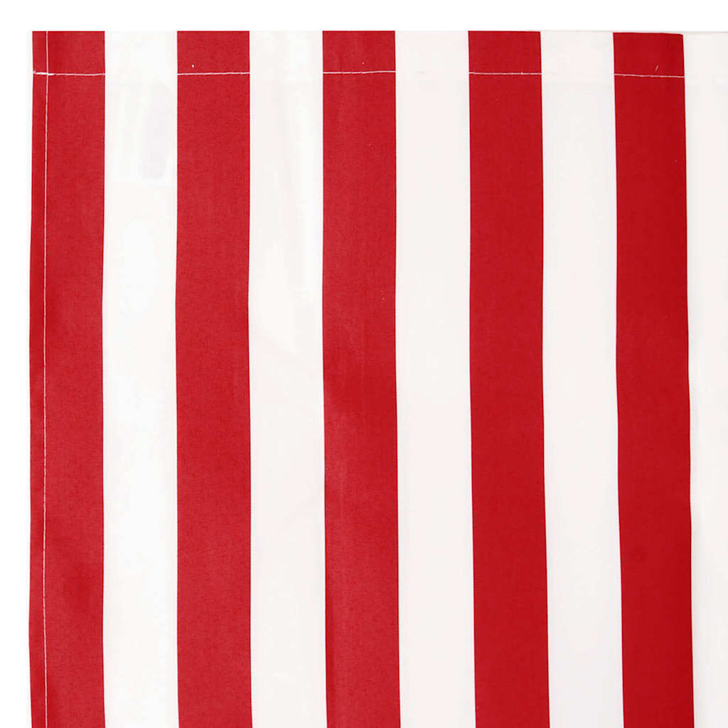 Markisenersatzstoff Rot und Weiß 1000 x 160 cm Polyester