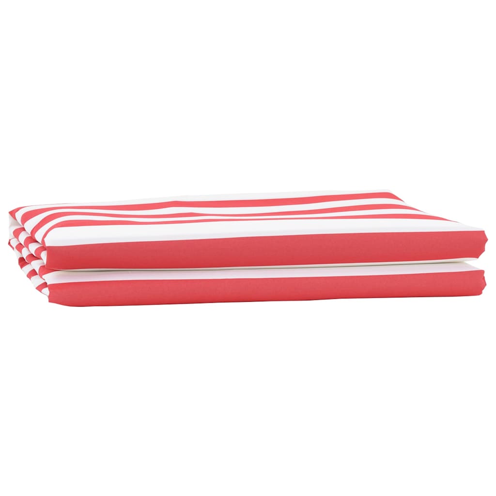 Markisenersatzstoff Rot und Weiß 1000 x 160 cm Polyester
