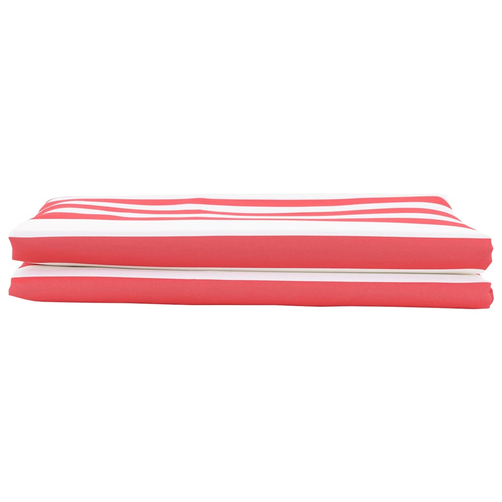 Markisenersatzstoff Rot und Weiß 1000 x 160 cm Polyester