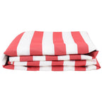 Markisenersatzstoff Rot und Weiß 1000 x 160 cm Polyester