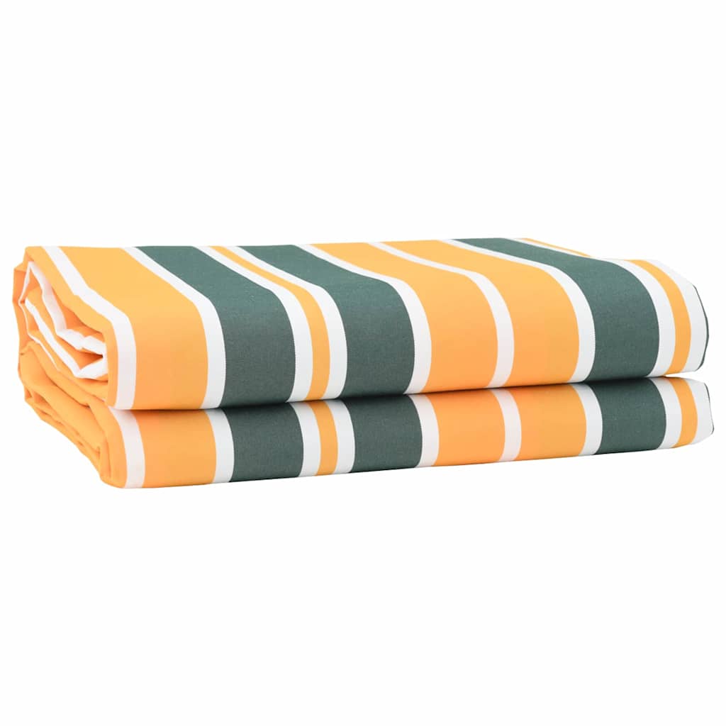 Markisenersatzstoff Grün und Gelb 1000 x 160 cm Polyester