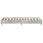 Bettrahmen Beton Grau 203 x 93 x 25 cm Holzwerkstoff