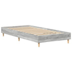 Bettrahmen Graues Sonoma 203 x 93 x 25 cm Holzwerkstoff