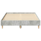 Bettrahmen Beton Grau 193 x 123 x 25 cm Holzwerkstoff