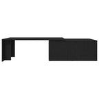 Couchtisch Schwarz Eichen-Optik 150 x 50 x 35 cm Holzwerkstoff