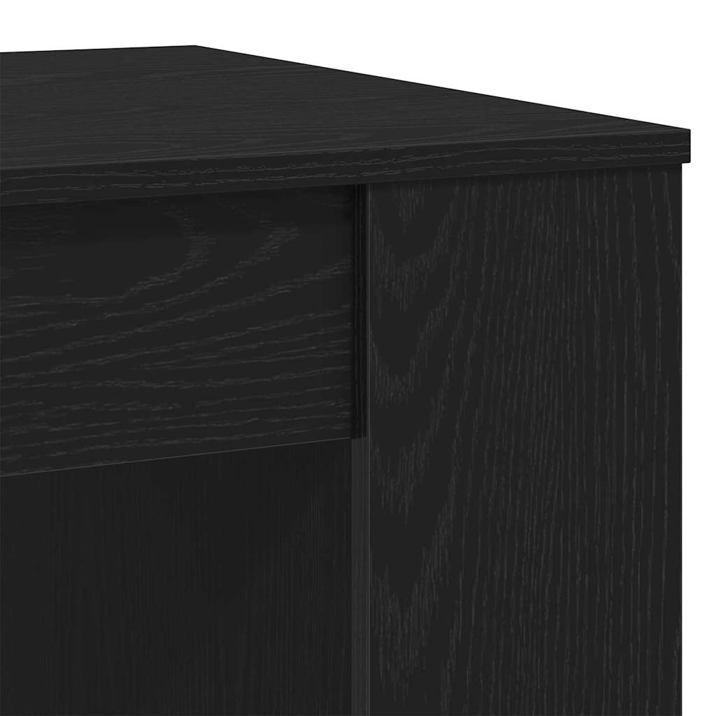 Couchtisch Schwarz Eichen-Optik 102 x 55 x 42 cm Holzwerkstoff