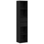 Bücherregal Schwarz Eichen-Optik 36 x 30 x 171 cm Holzwerkstoff