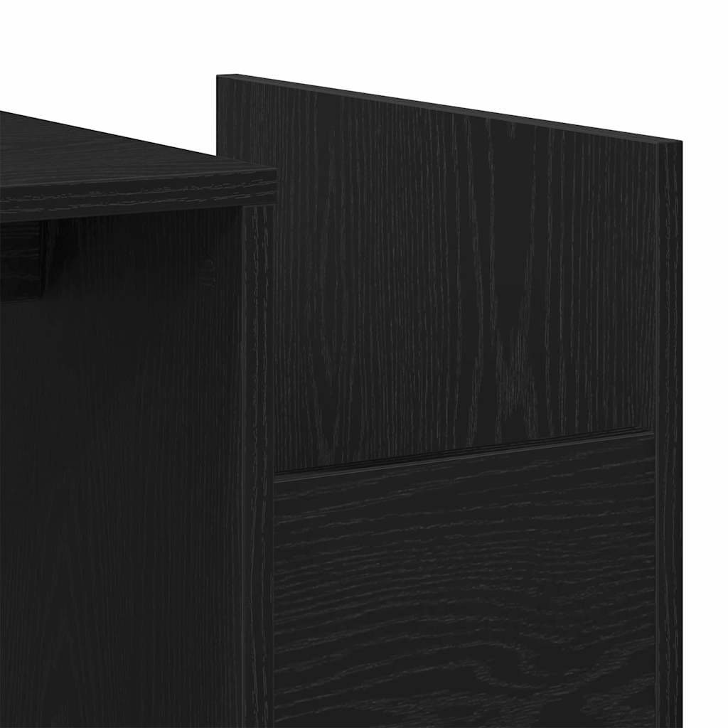 Couchtisch Schwarz Eichen-Optik 90 x 45 x 35 cm Holzwerkstoff