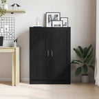 Bücherregal Schwarz Eichen-Optik 82,5 x 30,5 x 115 cm