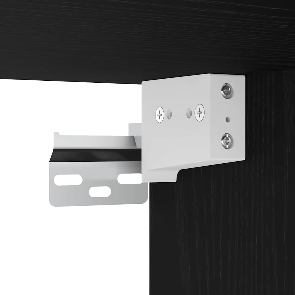 Spülbeckenschrank Schwarz Eiche 60x38,5x45 cm Holzwerkstoff