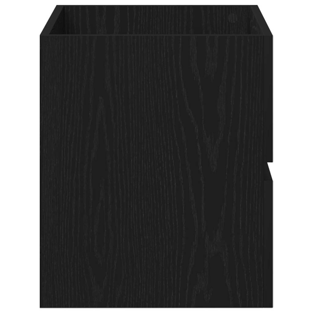 Spülbeckenschrank Schwarz Eiche 60x38,5x45 cm Holzwerkstoff