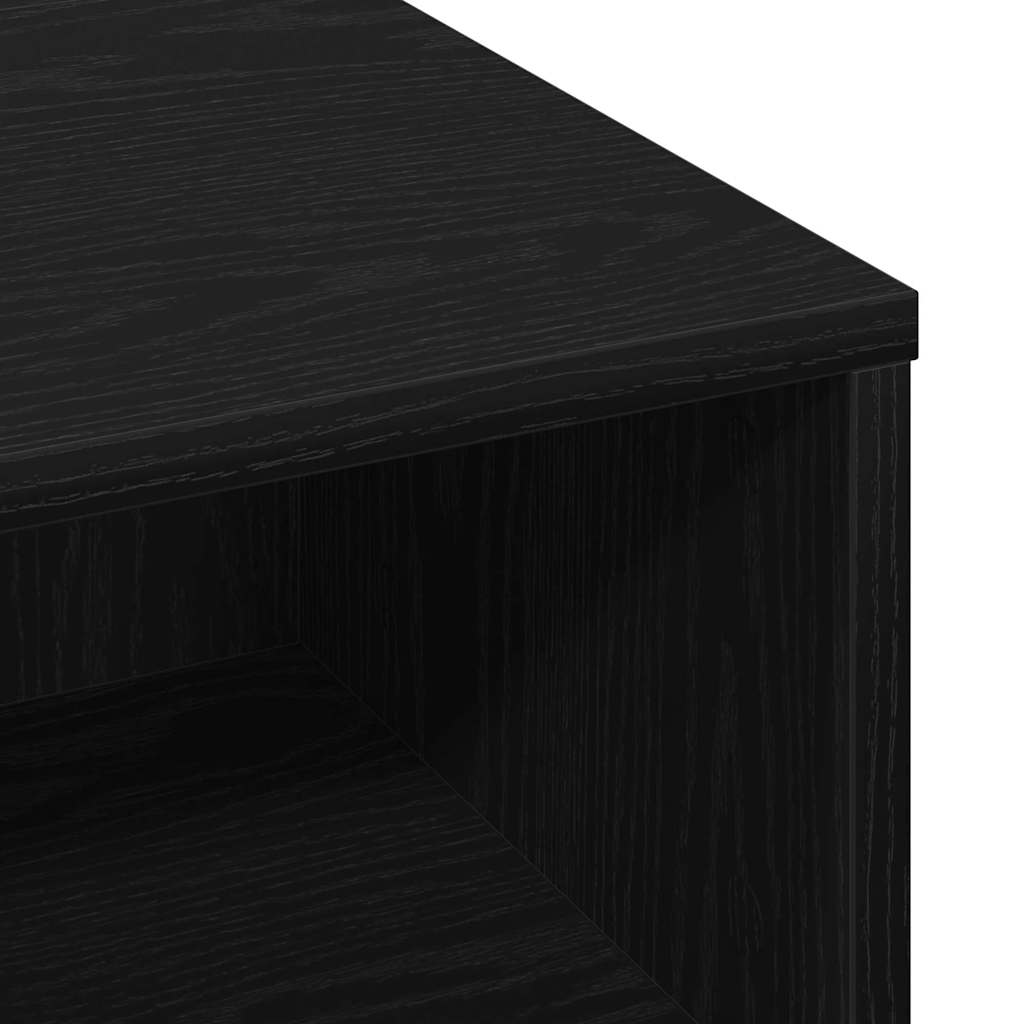Couchtisch Schwarz Eichen-Optik 60 x 60 x 30 cm Holzwerkstoff
