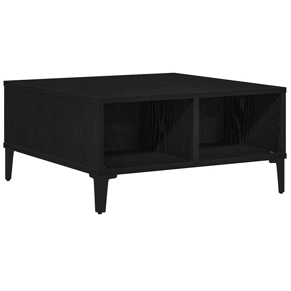 Couchtisch Schwarz Eichen-Optik 60 x 60 x 30 cm