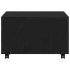 Couchtisch Schwarz Eichen-Optik 60 x 60 x 38 cm Holzwerkstoff