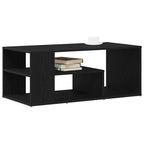 Couchtisch Schwarz Eichen-Optik 100 x 50 x 40 cm Holzwerkstoff